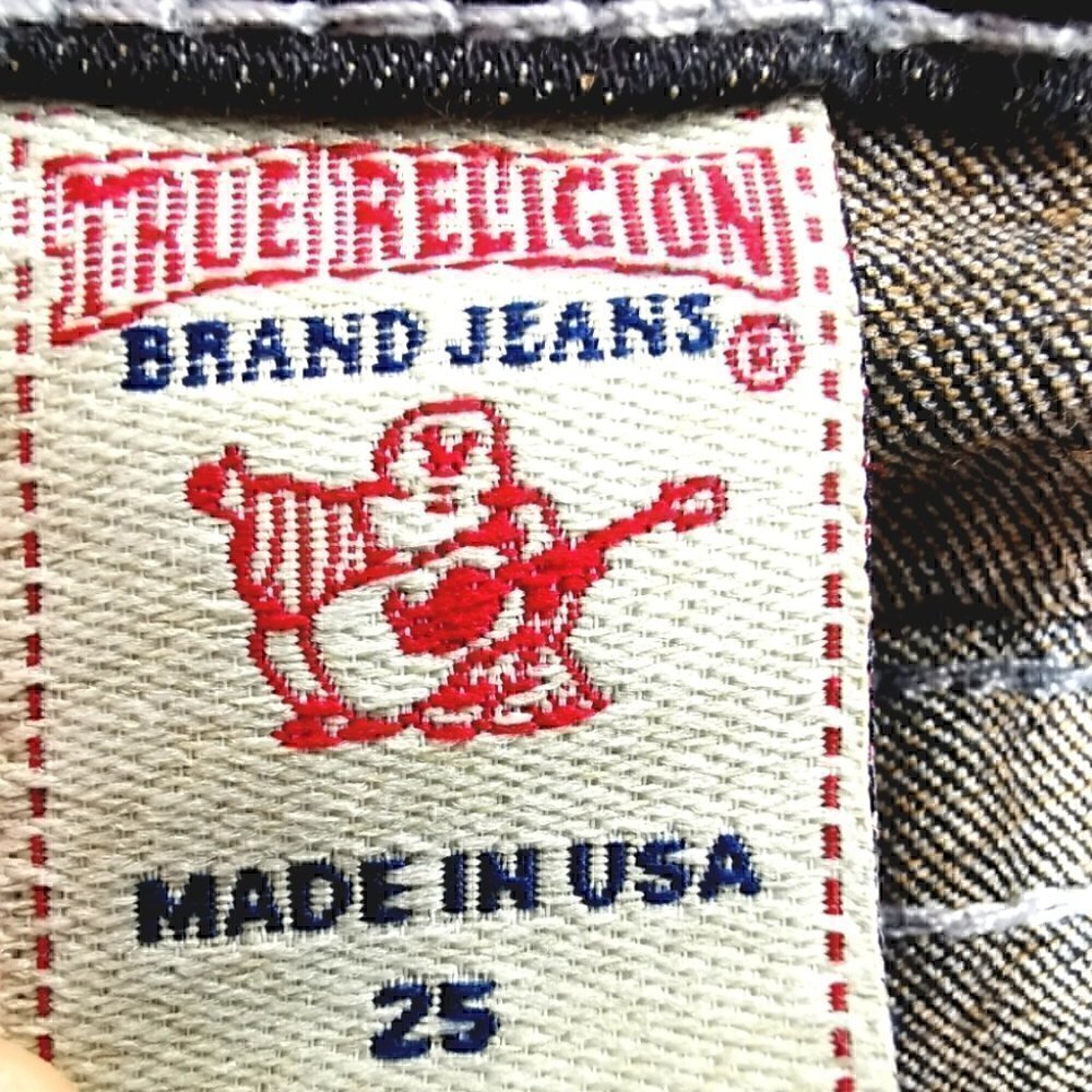 True Religion Women's 25 Distressed USA Stretch Flexible Cotton WLH599X54 Jeans - Picture 7 of 16